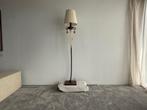 Vloerlamp  Klassiek  Brass & Plisse kap, Huis en Inrichting, Ophalen, Klassiek, Zo goed als nieuw, Metaal
