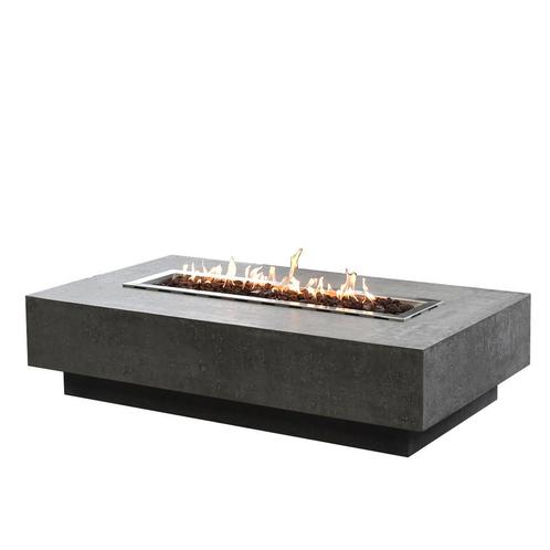 Elementi – Hampton Vuurtafel in grijze betonlook, Tuin en Terras, Vuurtafels, Nieuw, Ophalen of Verzenden