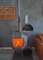 Design kachel, Huis en Inrichting, Kachels, Ophalen of Verzenden, Zo goed als nieuw, Hout, Houtkachel