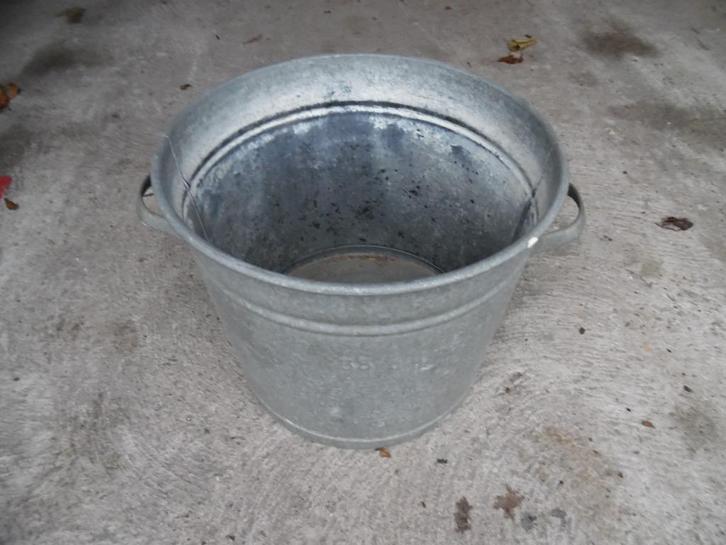 wasketel, Tuin en Terras, Bloembakken en Plantenbakken, Gebruikt, Metaal, Binnen, Balkon, Tuin, 30 tot 60 cm, Minder dan 60 cm