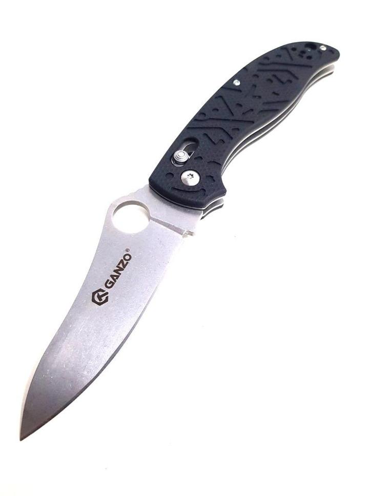 Ganzo G733-1 Camping Outdoor Sport Zakmes Zwart 21cm, Caravans en Kamperen, Kampeergereedschap, Nieuw, Verzenden