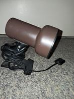 Vintage klemspotje, Ophalen of Verzenden, Gebruikt, Metaal of Aluminium, Plafondspot of Wandspot