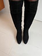 Nalini Kniehoge Suède Laarzen - Maat 39.5 - Handmade Italië, Ophalen of Verzenden, Zo goed als nieuw, Zwart, Hoge laarzen