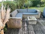 Houten tuinbank / loungebank set, Tuin en Terras, Tuinsets en Loungesets, Ophalen, Gebruikt, Hout