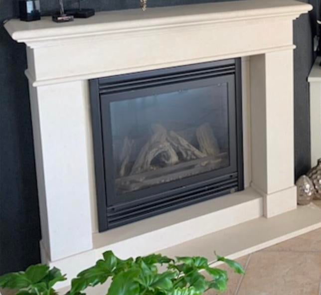 Zandstenen schouw, Ophalen of Verzenden, Zo goed als nieuw