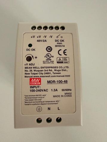 MEAN WELL MDR-100-48 DIN-rail netvoeding 48 V/DC 2 A 96 W beschikbaar voor biedingen