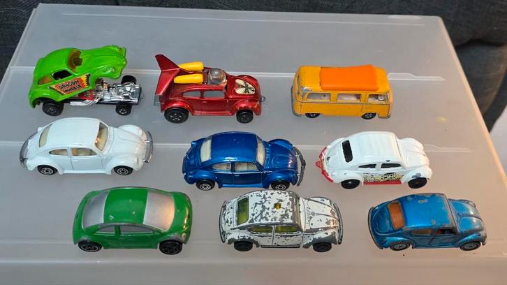 Verzameling Volkswagens, Beetles, diecast, Hobby en Vrije tijd, Modelauto's | 1:43, Gebruikt, Auto, Matchbox, Ophalen of Verzenden