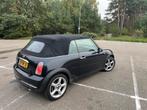 Mini 1.6 16V ONE Cabrio 2006 Zwart, Auto's, Stof, Zwart, 4 cilinders, Cabriolet