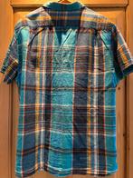 Geruit overhemd met korte mouwen merk Howlick, Blauw, Halswijdte 43/44 (XL), Ophalen of Verzenden, Howlick