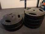 Gorilla Sports Gewichten - 2x15kg & 4x10kg, Sport en Fitness, Fitnessmaterialen, Ophalen, Gebruikt, Armen, Halterschijven
