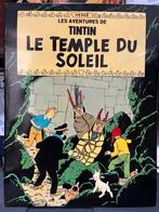 Gelakte houten plaat van Kuifje “Le temple du soleil”, Ophalen, Kuifje, Zo goed als nieuw