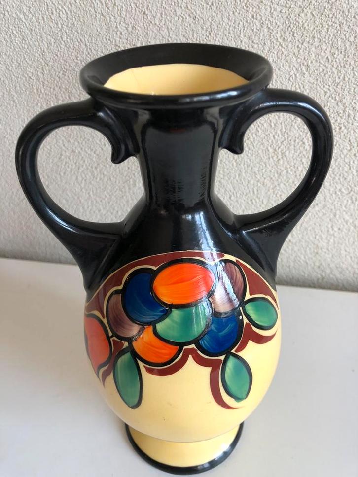 Antieke art deco vaas Ditmar Urbach |  Tsjecho-Slowakije, Antiek en Kunst, Antiek | Vazen, Ophalen of Verzenden