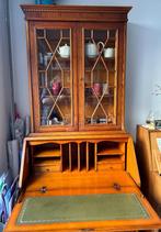 Secretaire met vitrinekast Engels klassieke stijl, Huis en Inrichting, Kasten | Secretaires, Engels klassiek, Chesterfield, Gebruikt