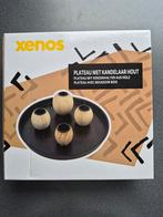 Xenos Plateau met Kandelaar Hout, Ophalen of Verzenden, Overige materialen