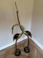 Zilver Tinnen Vogel Set - 130cm Hoog, Ophalen, Zo goed als nieuw, 75 cm of meer