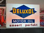 Deluxol Motor Oil Lichtbak Reclamebord, Verzamelen, Merken en Reclamevoorwerpen, Ophalen, Gebruikt, ., Lichtbak of (neon) lamp