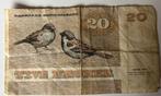 20 Deense Kronen biljet 1972, Postzegels en Munten, Los biljet, Ophalen of Verzenden, Overige landen