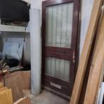 Zware deur met anti inbraak raamwerk, Doe-het-zelf en Verbouw, Kozijnen en Schuifpuien, 75 tot 150 cm, Gebruikt, Deurkozijn, Ophalen of Verzenden