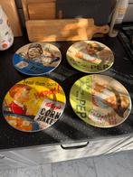 4 ontbijtborden, Huis en Inrichting, Keuken | Servies, Ophalen of Verzenden, Zo goed als nieuw, Overige stijlen, Bord(en)