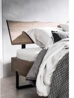 Houten hoofdbord voor bed, Ophalen, Tweepersoons, Zo goed als nieuw, 180 cm