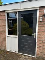 Buitendeur met raamkozijn, Gebruikt, Deurkozijn, 150 tot 225 cm, Inclusief glas