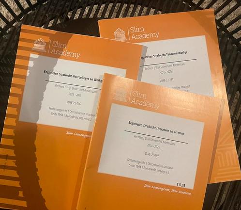 Compleet pakket voor Beginselen Strafrecht VU Amsterdam, Boeken, Studieboeken en Cursussen, Zo goed als nieuw, WO, Alpha, Ophalen of Verzenden