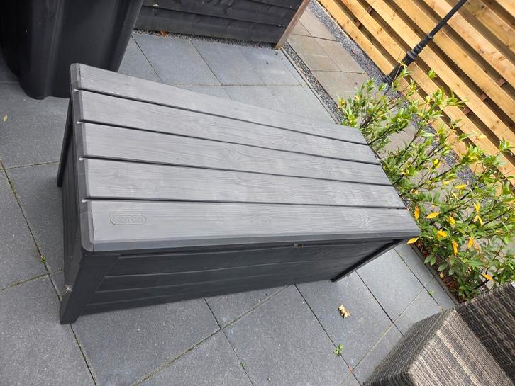 Keter Tuinbox / Kussenbox / Opbergbox, Tuin en Terras, Bergingen en Tuinkasten, Gebruikt, Overige typen, Kunststof, Ophalen