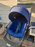 Stokke Xplory X Kinderwagen - Blauw (zonder frame), Kinderen en Baby's, Kinderwagens en Combinaties, Verstelbare duwstang, Zo goed als nieuw