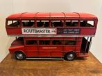 Engelse Dubbeldekker Bus van Blik - 32cm, Overige merken, Gebruikt, Auto, Groter dan 1:32