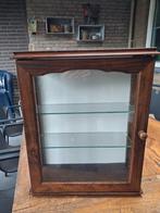 oma's vintage houten vitrinekastje, Huis en Inrichting, Ophalen, Minder dan 50 cm, Gebruikt, Vintage