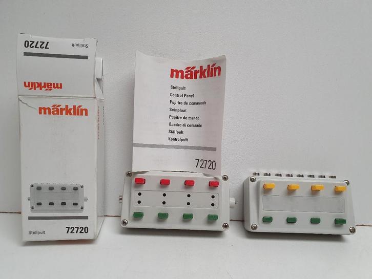 MARKLIN Seinplaat 72720 in OVP+Schakelkast 72730 zonder verp, Hobby en Vrije tijd, Modeltreinen | H0, Zo goed als nieuw, Transformator of Voeding