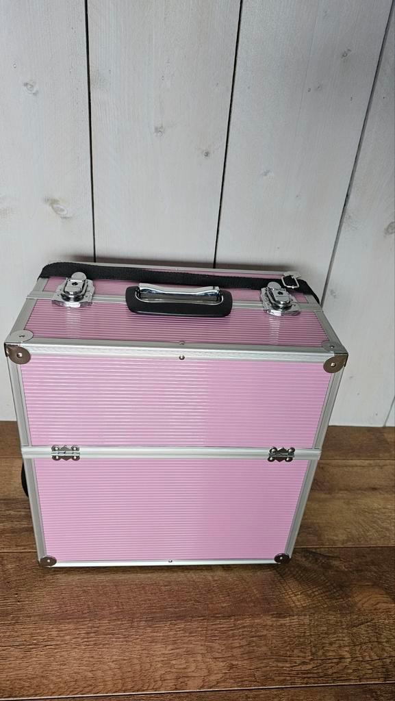 Make-up Koffer (of voor je gellak) / Roze / ZGAN, Sieraden, Tassen en Uiterlijk, Koffers, Zo goed als nieuw, Hard kunststof, Minder dan 50 cm