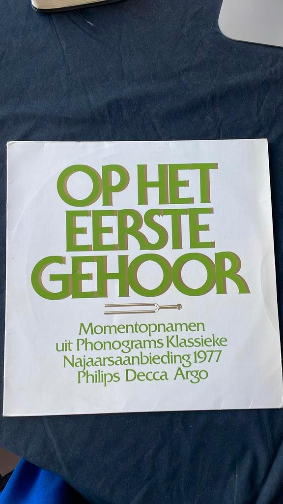 Op Het Eerste Gehoor – Philips / Decca / Argo 1977 – Promo, Cd's en Dvd's, Vinyl | Klassiek, Gebruikt, Barok, Overige typen, Ophalen of Verzenden