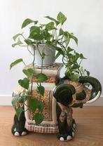 XL olifant keramiek plantenstandaard tafel kruk | ‘60, Huis en Inrichting, Ophalen of Verzenden, Zo goed als nieuw