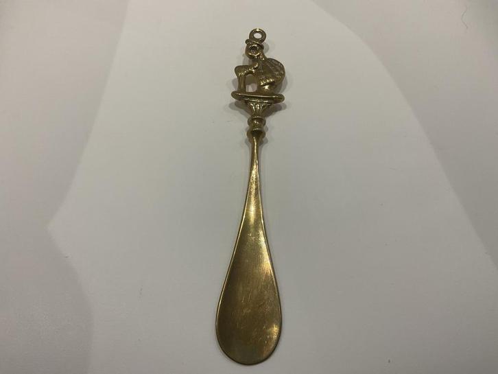 Antieke Schoenlepel met Figuur, Antiek en Kunst, Curiosa en Brocante, Ophalen of Verzenden