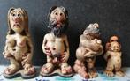 Beeldjes Ugly sexy beeldjes. 4 st. Polystone. Ca '50/'60., Ophalen, Zo goed als nieuw, Fantasy