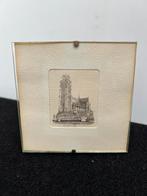 Te Koop : Tekening Kerk Dordrecht Pentekening, Antiek en Kunst, Ophalen of Verzenden