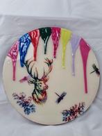 Epoxy en Acryl Schilderij - Hert, Ophalen of Verzenden