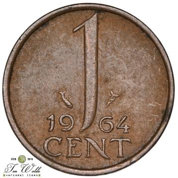 Nederland 1 Cent 1964 misslag. beschikbaar voor biedingen