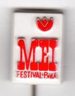 Speldje MEI FESTIVAL PvdA RODE ROOS (A5), Verzenden, Zo goed als nieuw, Overige onderwerpen