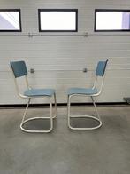stoelen 2x, Huis en Inrichting, Ophalen, Gebruikt, Twee, Blauw