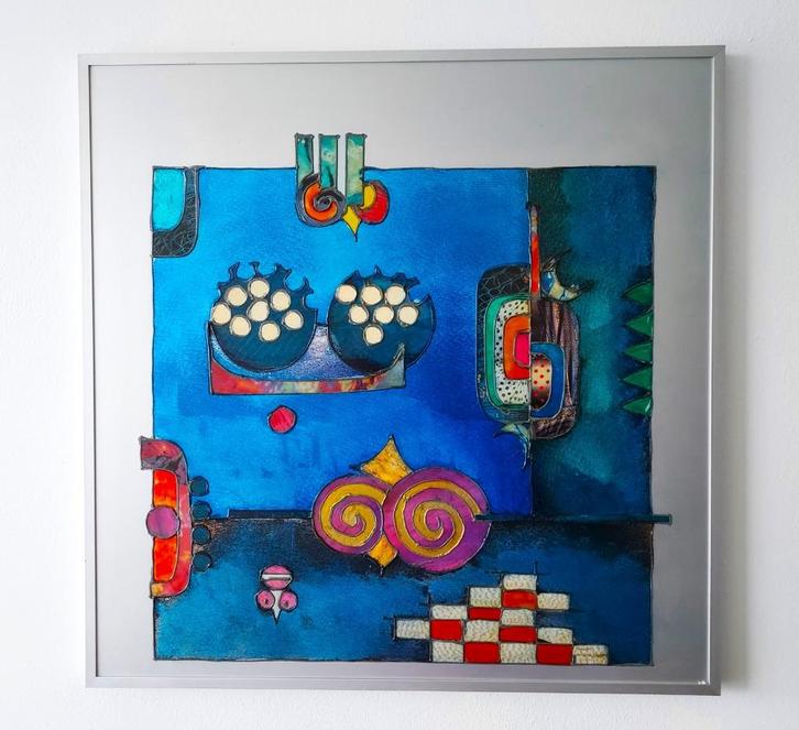 Herman Schoemaker- 3-D Surrealistisch kunstwerk, Antiek en Kunst, Kunst | Schilderijen | Klassiek, Ophalen of Verzenden