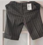 Nieuwe bruine korte broek met fijne streepjes maat 164, Broek, Tuunte, Meisje, Nieuw