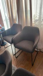 IKEA TOSSBERG grijs 4 eettafel stoelen, Huis en Inrichting, Stoelen, Ophalen, Zo goed als nieuw, Metaal, Vier