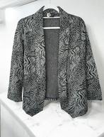 Dames blazer grijs print L 42 colbert jasje, Ophalen of Verzenden, Zo goed als nieuw, Maat 42/44 (L), Grijs
