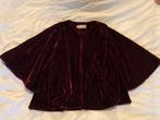 Zara bordeaux rood fluwelen jasje maat 8 / 128, Overige typen, Meisje, Ophalen of Verzenden, Zo goed als nieuw