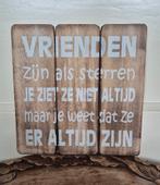 Tekstbord van hout, Ophalen, Zo goed als nieuw