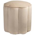 Poef beige, Ophalen of Verzenden, Nieuw, Rond, Minder dan 50 cm