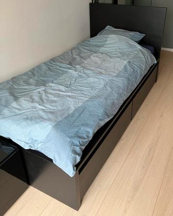 Ikea malm bed met 2 lades verend lattenbodem incl matras