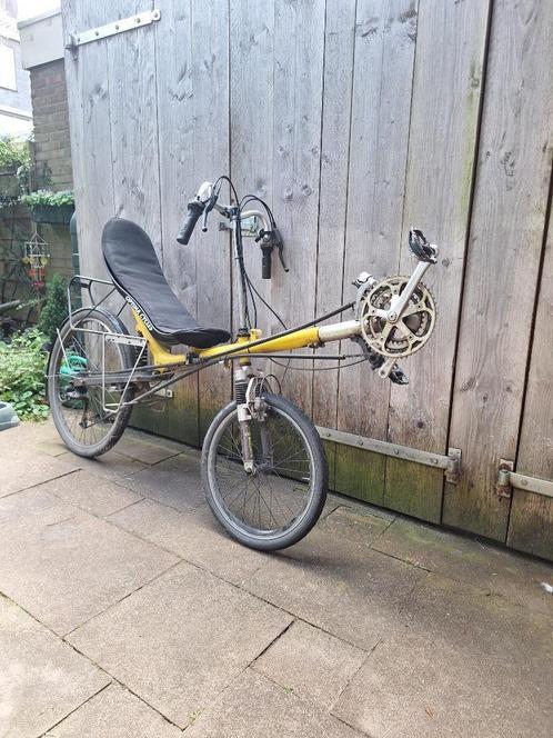Optima Dragon ligfiets met bagagedrager en lowriders, Fietsen en Brommers, Fietsen | Ligfietsen, Gebruikt, Overige merken, Bovenstuur